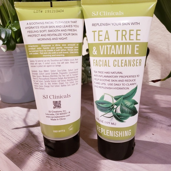 sj clinicals tea tree facial cleanser